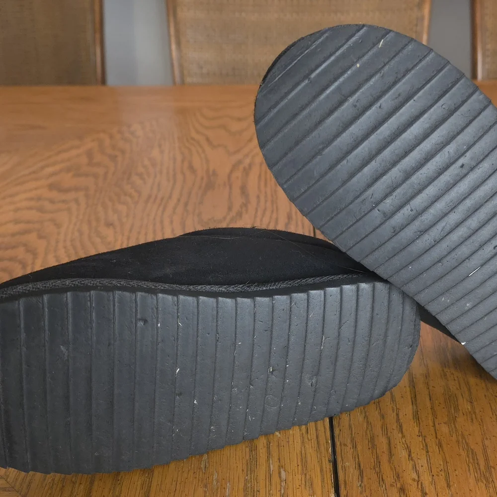 Kids Black Cozy Slip-On‎ Shoes